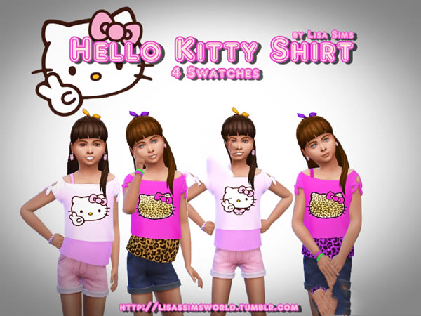 模拟人生4Hello Kitty可爱上衣MOD下载截图