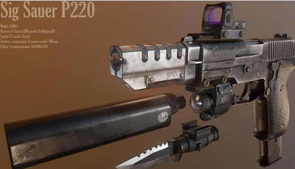 辐射4P220手枪MOD下载_辐射4P220手枪MOD 绿色版-开心电玩