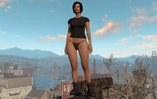 辐射4上衣MOD_辐射4单薄的上衣MOD 绿色版-开心电玩