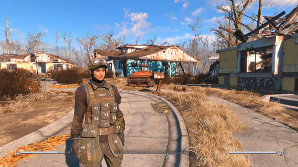 辐射4加负重MOD_辐射4兄弟会工作服和邮差服加负重MOD 绿色版-开心电玩