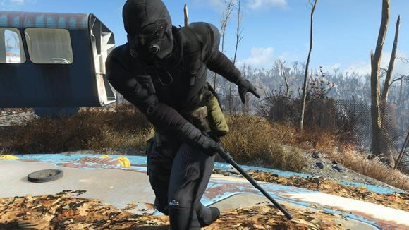 辐射4潜行服MOD_辐射4合金装备幻痛潜行服MOD 绿色版-开心电玩