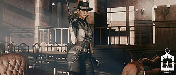 辐射4套装包MOD_辐射4西部风背带女侍应特务服套装包MOD 绿色版-开心电玩