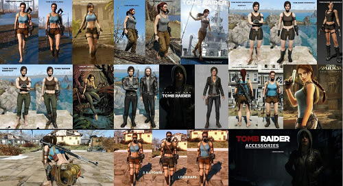 辐射4劳拉MOD_辐射4古墓丽影劳拉服装与配件MOD v3.6 绿色版-开心电玩