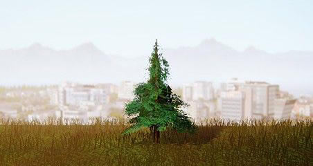 模拟城市5树木MOD_模拟城市5四种完全不同树木MOD 绿色版