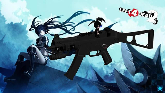 求生之路2黑岩射手MOD_求生之路2黑岩射手UMP模型MOD 槐音Grsomiprs版