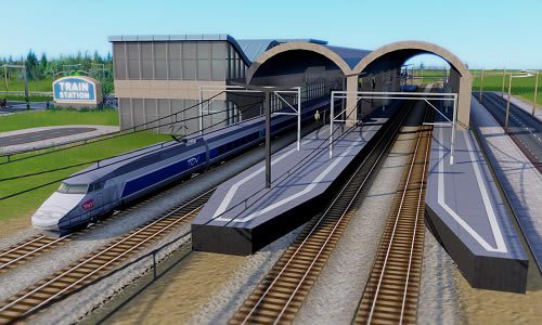 模拟城市5火车站MOD_模拟城市5中央火车站MOD 绿色版