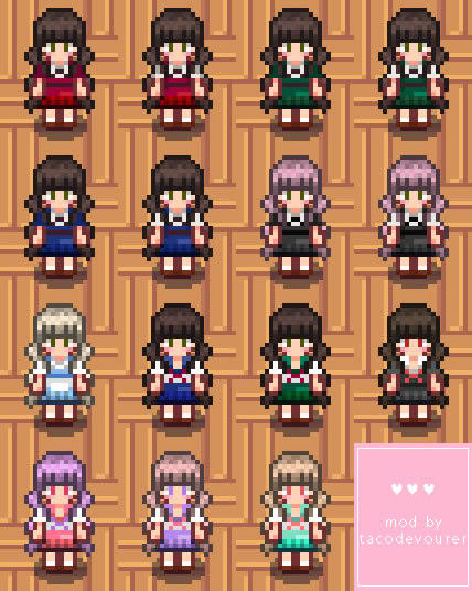 星露谷物语可爱衬衫MOD下载_星露谷物语可爱衬衫MOD tacodevourer版-开心电玩