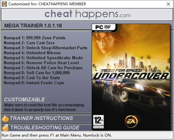 Ʒɳ12޸_Ʒɳ12ʮ޸ v1.0.1.18 CHEATHAPPENS-ĵ