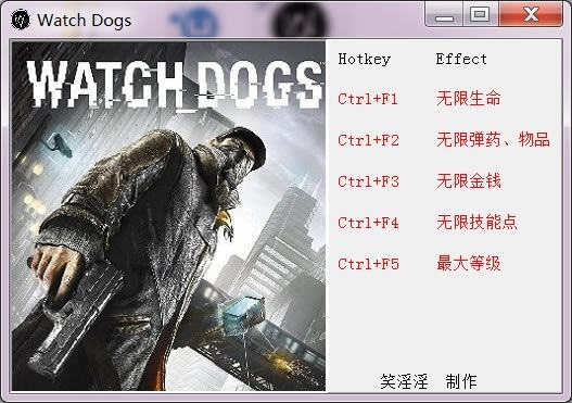 看门狗修改器全版本_看门狗全版本五项修改器 绿色版-开心电玩