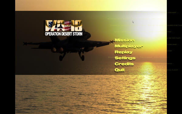 FA-18沙漠风暴行动下载(FA-18 Operation Desert Storm) 英文免安装版