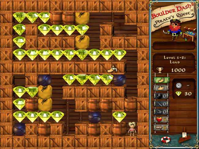海盗宝石的益智游戏-密道寻宝之海盗行动下载(Boulder Dash: Pirates Quest)绿色硬盘版