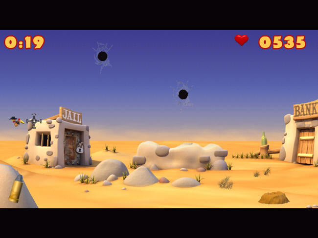 搞笑的射击游戏-怪鸡西部枪手下载(MHWXXL)绿色英文版