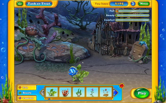 除和养成游戏结合游戏-迷你水族箱之水下季节下载(Fishdom)完整硬盘版