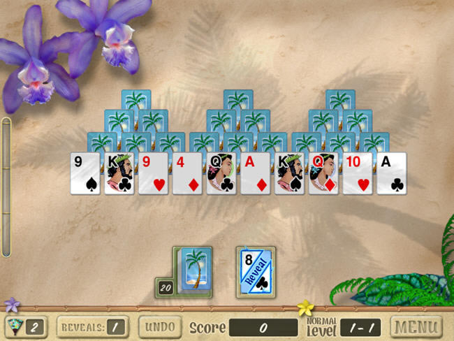 一款夏天能让你清凉的纸牌游戏-夏威夷接龙下载(AlohaTriPeaks)绿色硬盘版