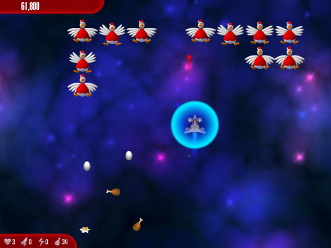 超级有趣的射击游戏-小鸡大暴动3圣诞版下载(Chicken Invaders 3 Christmas Edition)完美硬盘版