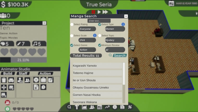 动漫工作室大亨游戏下载_动漫工作室大亨中文版下载